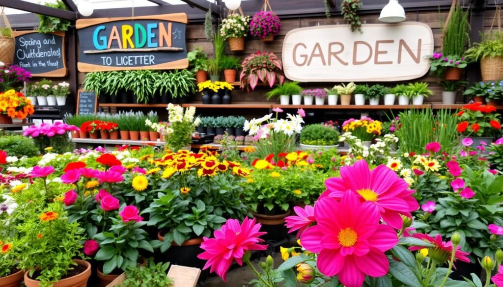 garden center signage