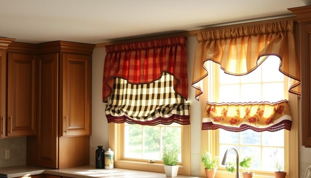 kitchen window valances