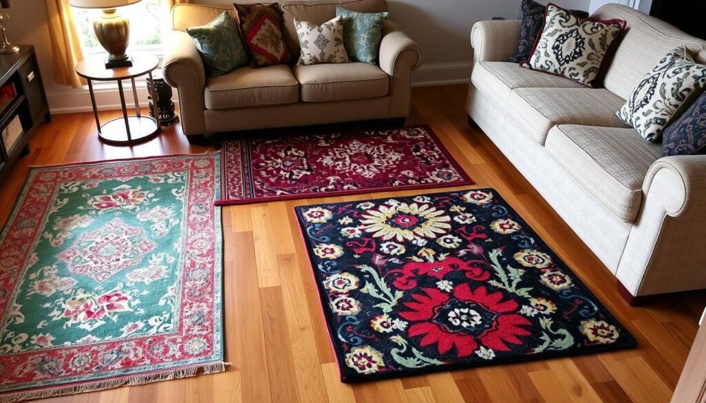 mixing rug patterns