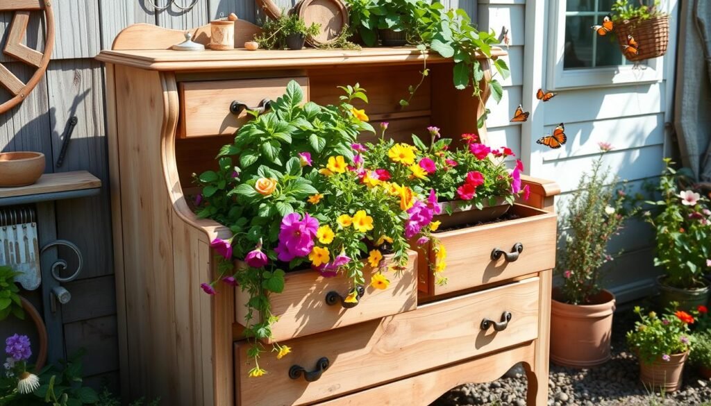 old dresser garden ideas