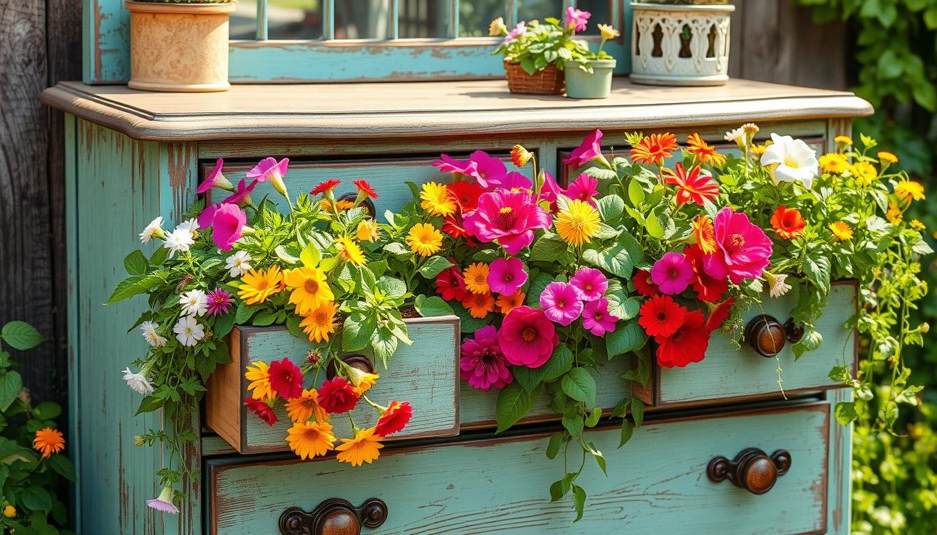 old dresser garden ideas