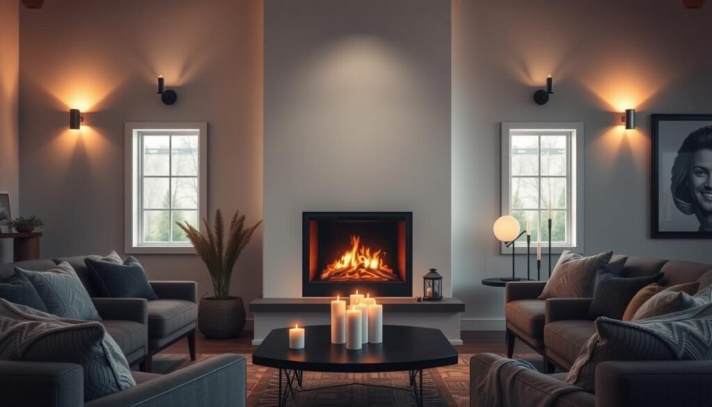 Fireplace lighting