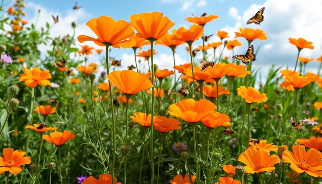 Orange Flower Garden