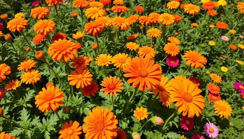 annual orange flowers