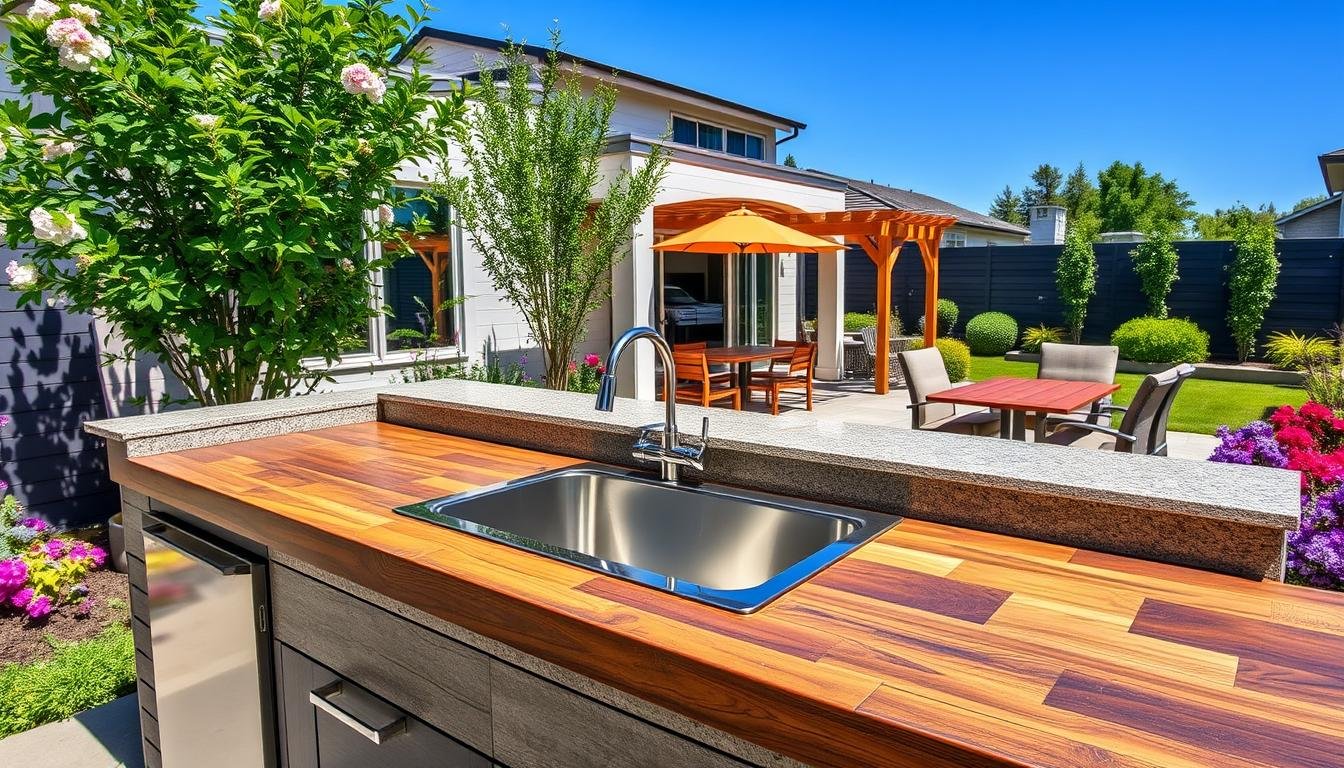 outdoor kitchen sink