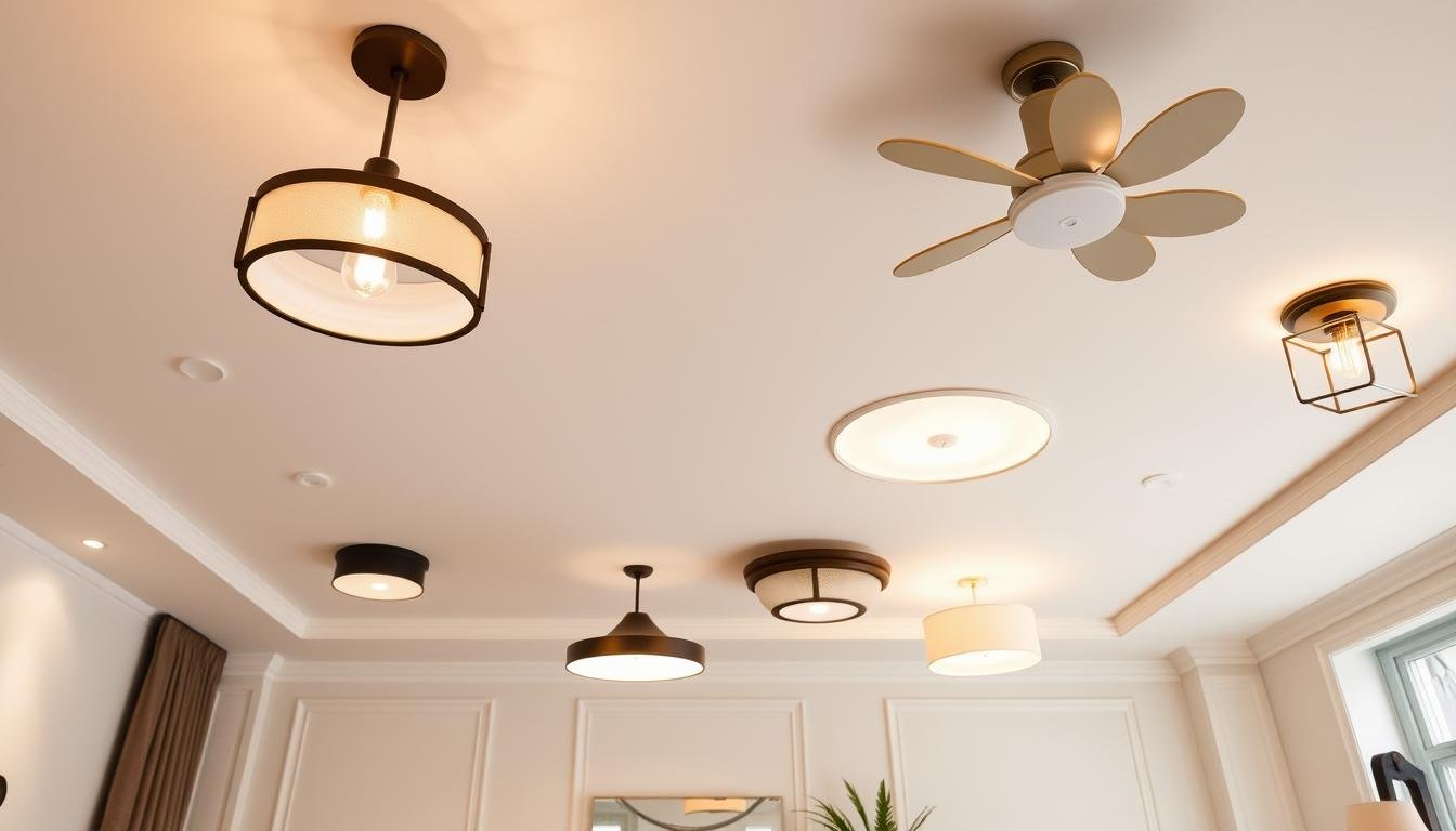 types of ceiling lights