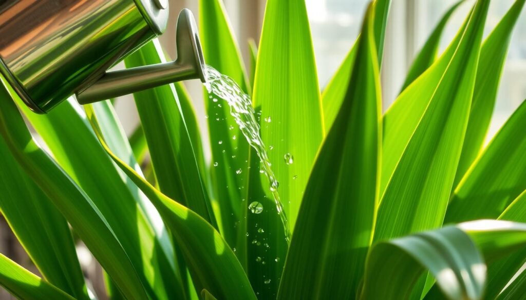 watering yucca