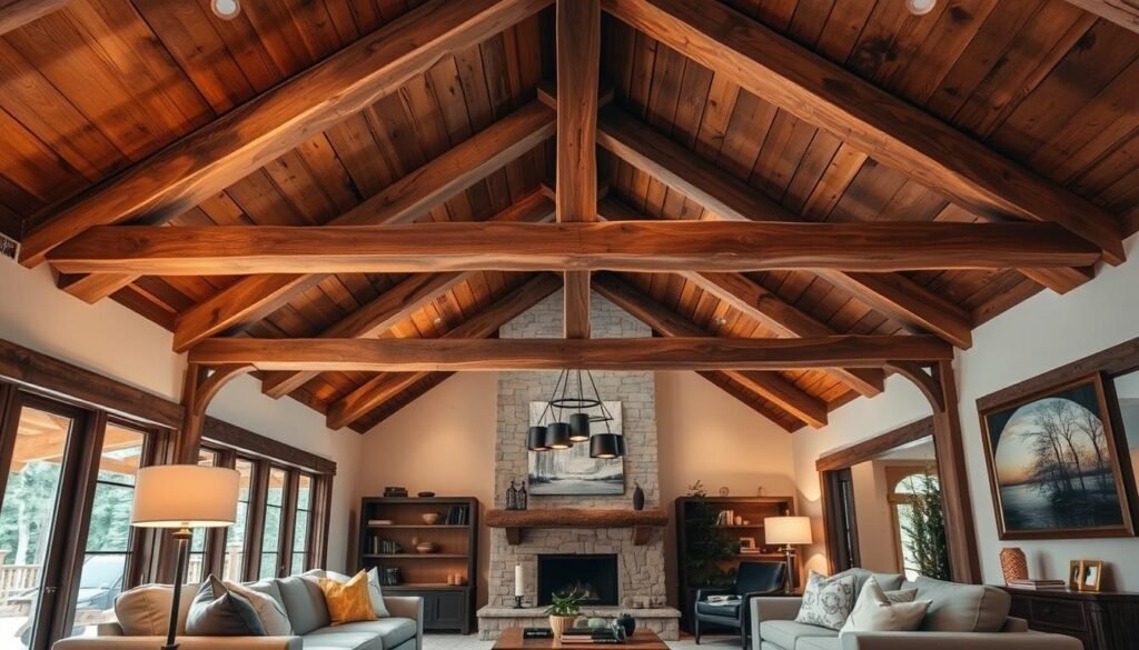 wood beam ceiling