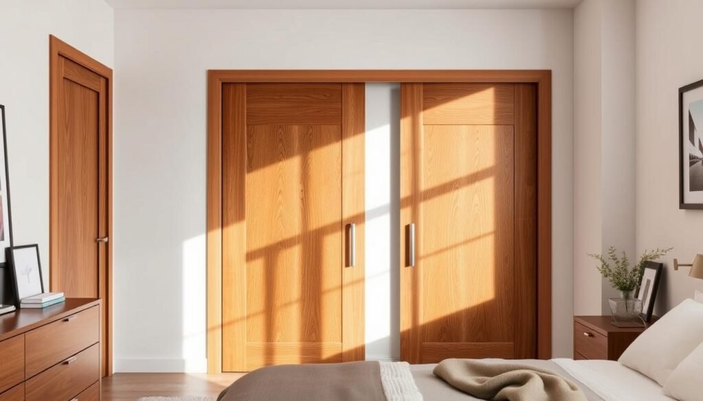 wood closet doors