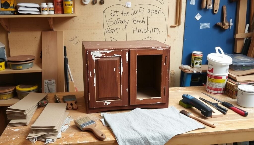 Cabinet Refinishing Preparation