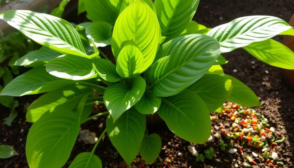 Calathea orbifolia growth