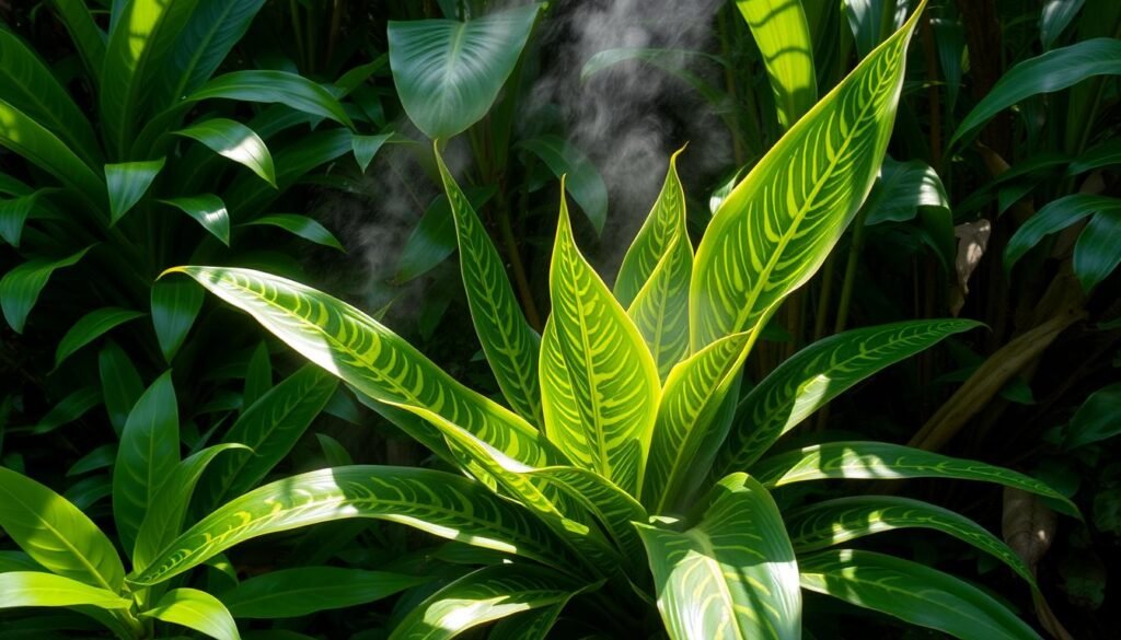 Rattlesnake plant in warm, humid environment