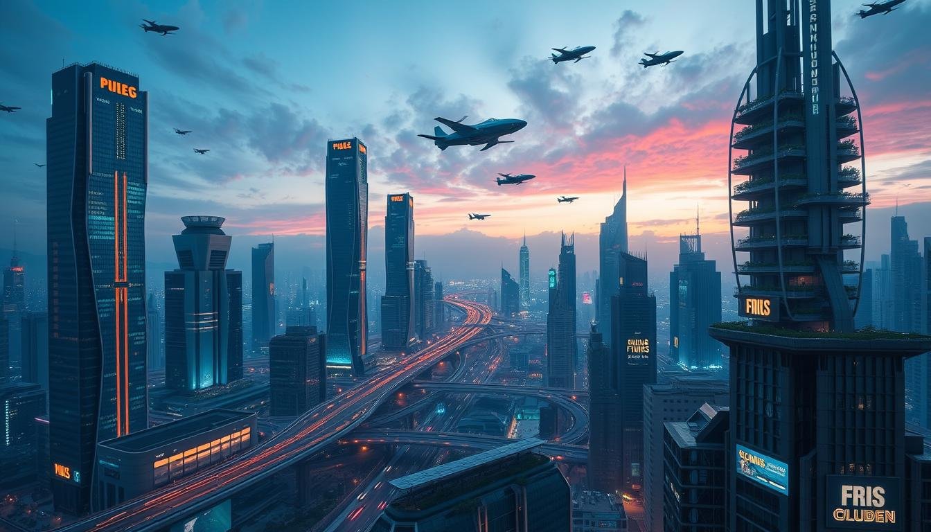 futuristic cities