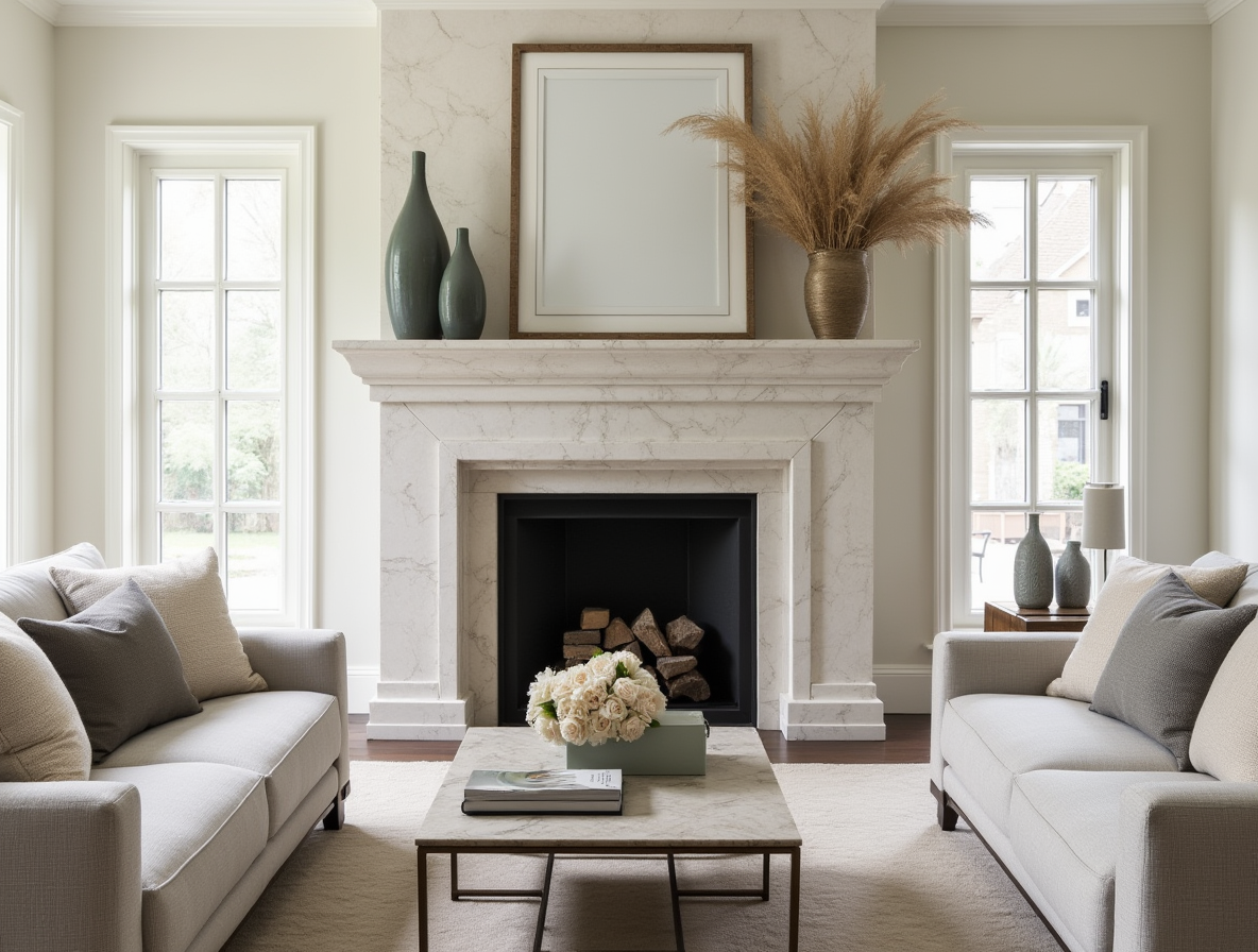 Stone FIreplace