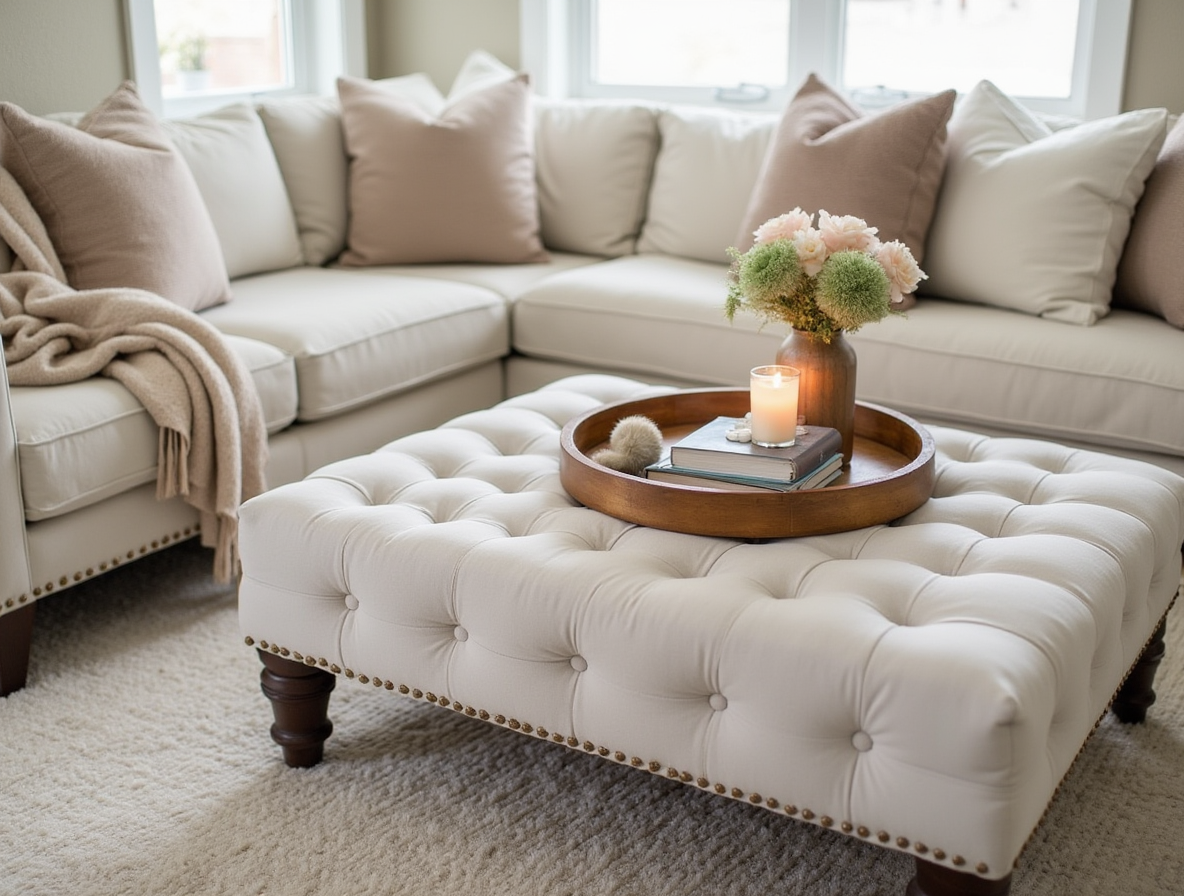 Living Room with Ottoman